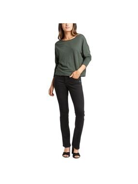 Silver Jeans Black Suki Mid Rise Slim Jeans, size 30/31